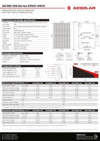 AE Solar Aurora MD-108 395W-415W