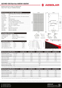 AE Solar Aurora MD-120 440W-460W