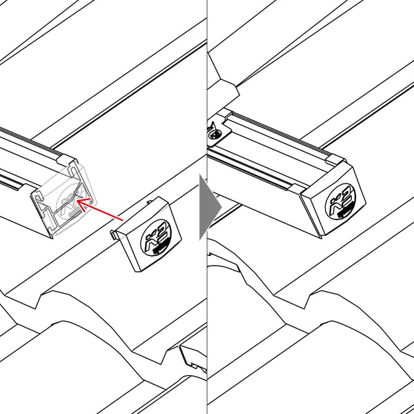 K2 Systems Endkappe für K2 SingleRail und CrossRail