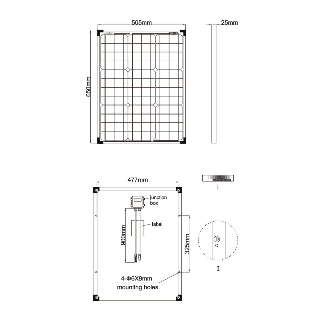 basicPremium-S 50W Solaranlage 12V/24V