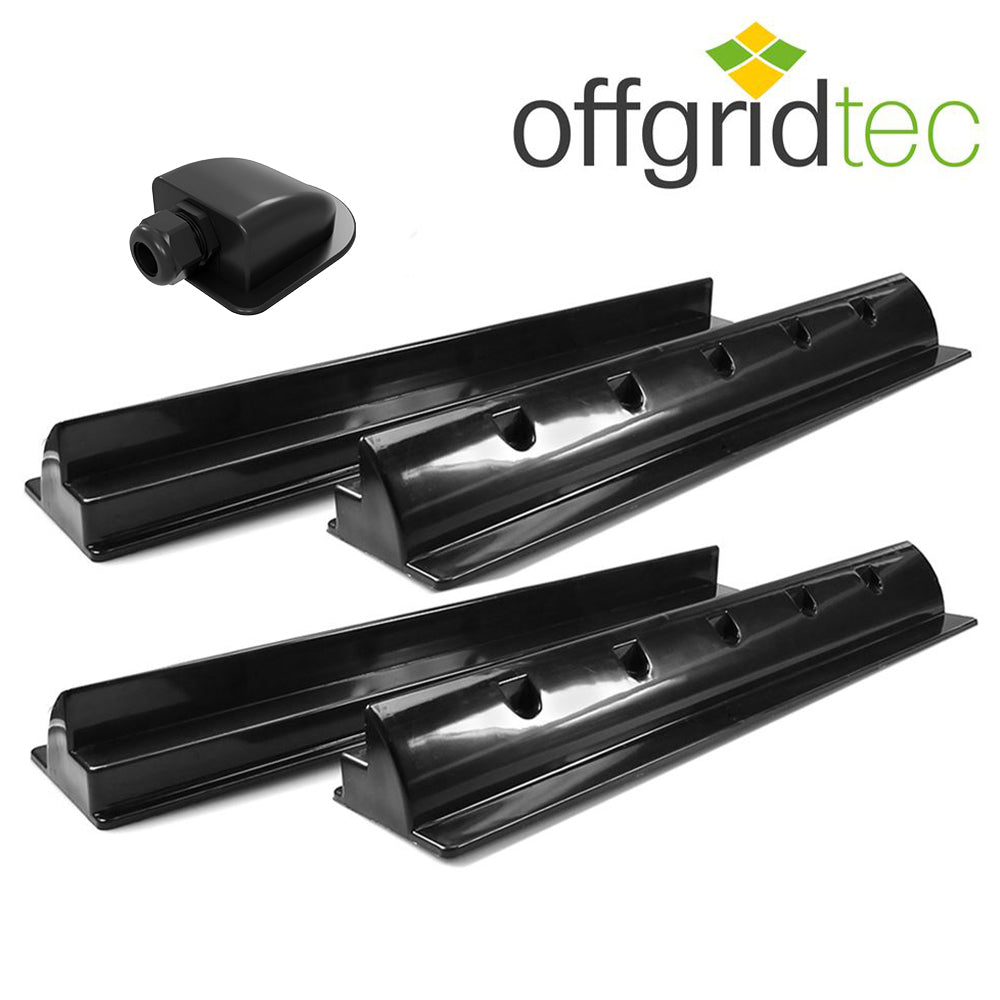 Offgridtec® MobileBlack M 200W Wohnmobil Solaranlage 30A MPPT DUO Laderegler OLP PERC Solarmodul