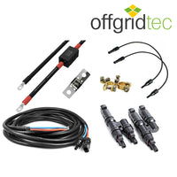 Offgridtec® MobileBlack M 200W Wohnmobil Solaranlage 30A MPPT DUO Laderegler OLP PERC Solarmodul