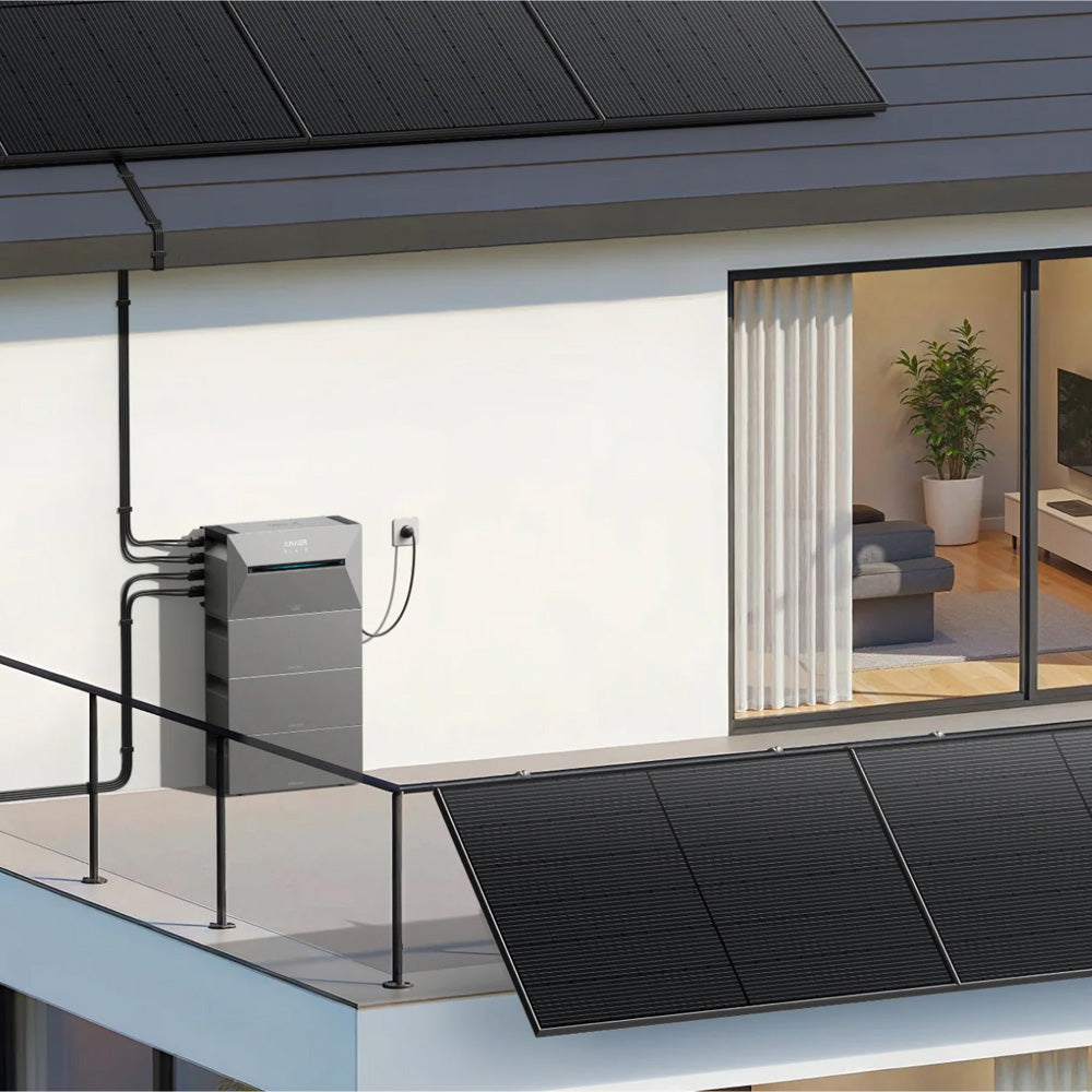 Anker 1350W Solix 3 Balkonkraftwerk inkl. 5,38kWh Speicher E2700 BP2700 & Stromzähler