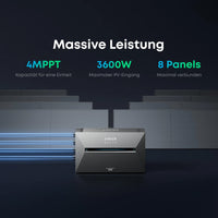 Anker 1350W Solix 3 Balkonkraftwerk inkl. 5,38kWh Speicher E2700 BP2700 & Stromzähler