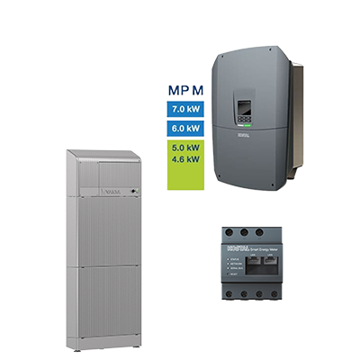VARTA.wall 10 + Plenticore MP G3 M SMART ENERGY METER G2 VARTA.wall Speichermodul VARTA.wall Master Unit + Sockel PLENTICORE MP G3 – M ENECTOR AC Wallbox, 3.7/11 kW