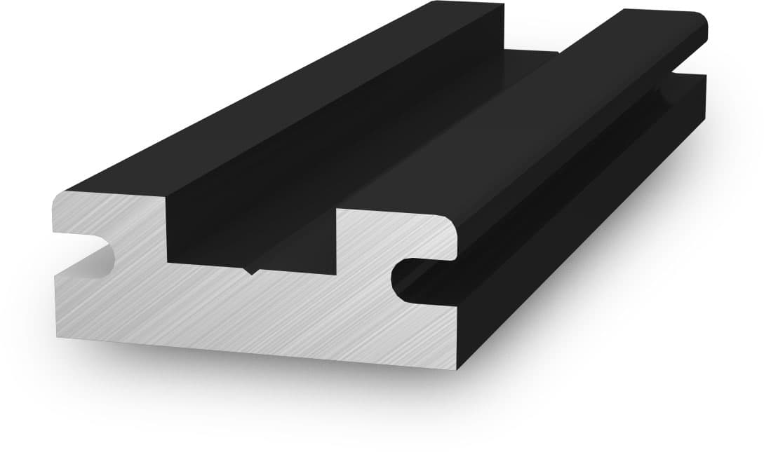 K2 Systems InsertionRail Schienenverbinder, schwarz eloxiert