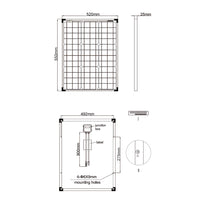 Offgridtec® 50W MONO 12V Solarpanel