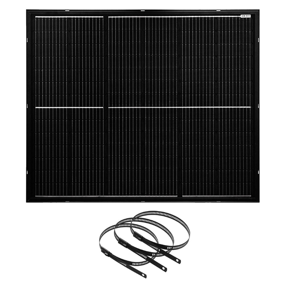 Offgridtec® Balkon - Solarmodulset 12V 2x 200W mit dünnem Alu-Rahmen und Metall-Kabelbinder