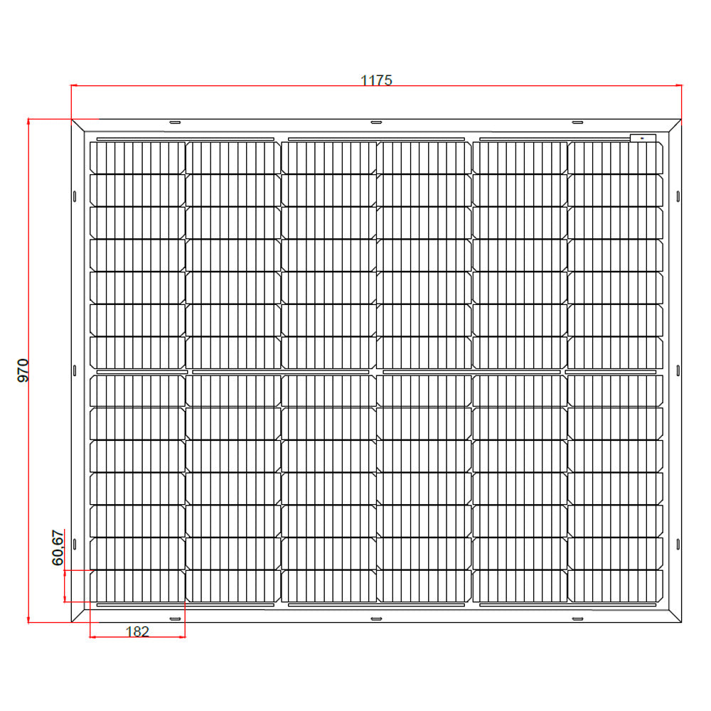 Offgridtec® Balkon - Solarmodulset 12V 2x 200W mit dünnem Alu-Rahmen und Metall-Kabelbinder