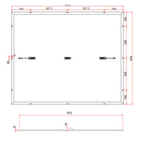 Offgridtec® Balkon - Solarmodulset 12V 2x 200W mit dünnem Alu-Rahmen und Metall-Kabelbinder