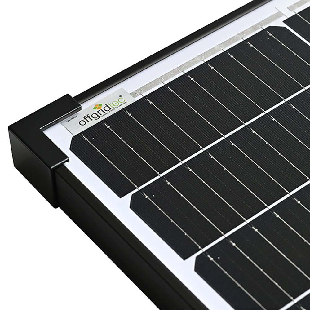 Offgridtec® MONO 100W V2 Solarpanel 23V Black Frame