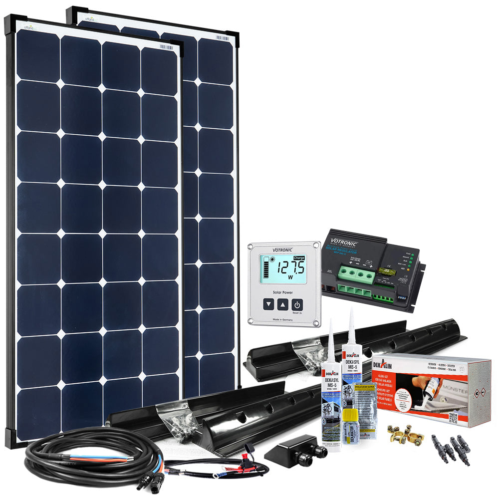 Offgridtec 240W 12V MPPT Premium XL Wohnmobil Komplettset EBL-Option