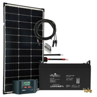 Offgridtec® 130 Watt Solaranlage BIG-L 130Wp 122Ah 12V Komplettsystem