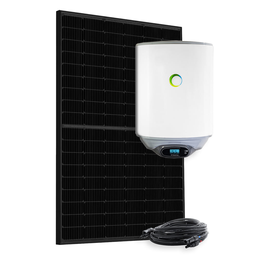 430W Solaranlage mit 30l Fothermo Boiler zur Warmwasseraufbereitung für Garten- oder Berghütte