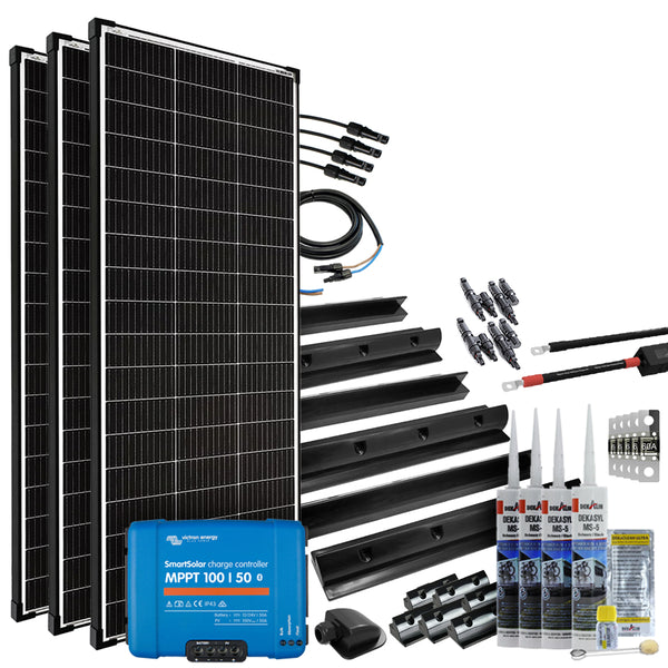 Offgridtec mPremium+ XXL 600W 12V mit Victron SmartSolar MPPT 100/50 Caravan Solaranlage