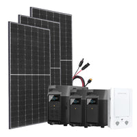 SparBundle Ecoflow Delta Pro Powerstation mit 3 x 430W Gerahmtes Solarmodul 2 x 3,6kWh Zusatzbatterie und Smart Home Panel