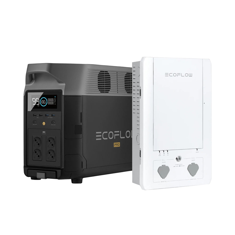 Ecoflow Backup-Kit Nachrüstsatz mit DeltaPro Powerstation Optionale Zusatzakkus und Smart Home Panel