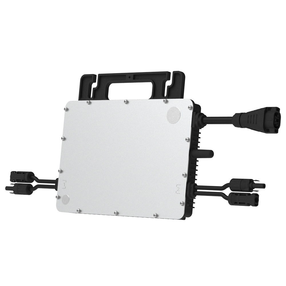 Offgridtec® Solar-Direct 900W HMS-800W-2T Balkonkraftwerk Bifazial Full Black Schukosteckdose - 10m - Montageset Ziegeldach mit Stromzähler