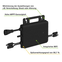 890W Balkonkraftwerk Hoymiles HMS-800W-2T 445W Trina Solar Module
