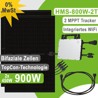 Offgridtec Balkonkraftwerk SolarDirect Luxen + WiFi 900W HMS-800W-2T