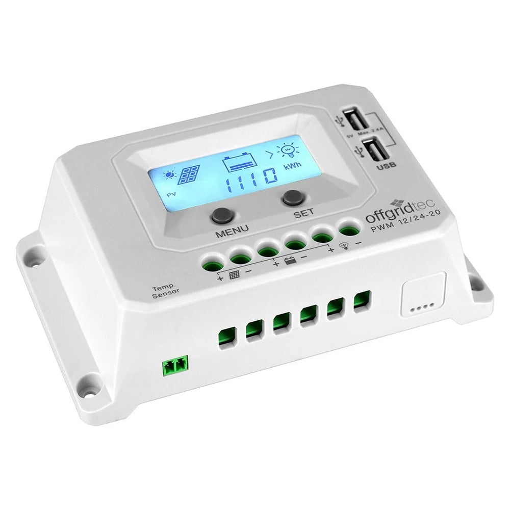 Offgridtec 200W Garten-Solaranlage 12V AGM Akku 500W Wechselrichter