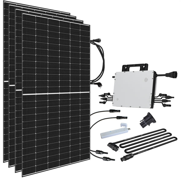 Offgridtec Balkonkraftwerk 1720W HMS-1600-4T DTU-Lite-S Longi Hi-Mo-6 430W Mini-PV Solaranlage