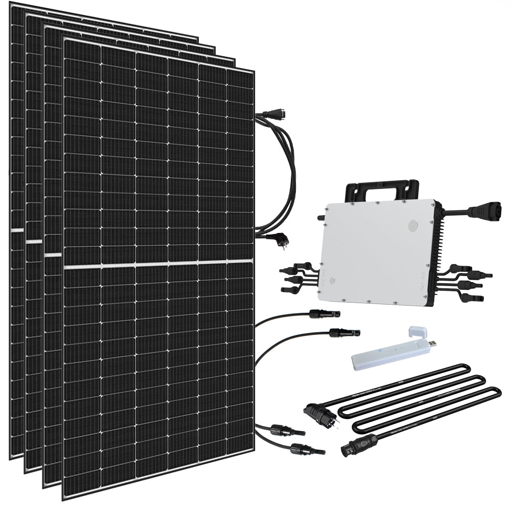 Offgridtec Balkonkraftwerk 1800W HMS-1600-4T DTU-Lite-S Trina Solar 445W Mini-PV Solaranlage