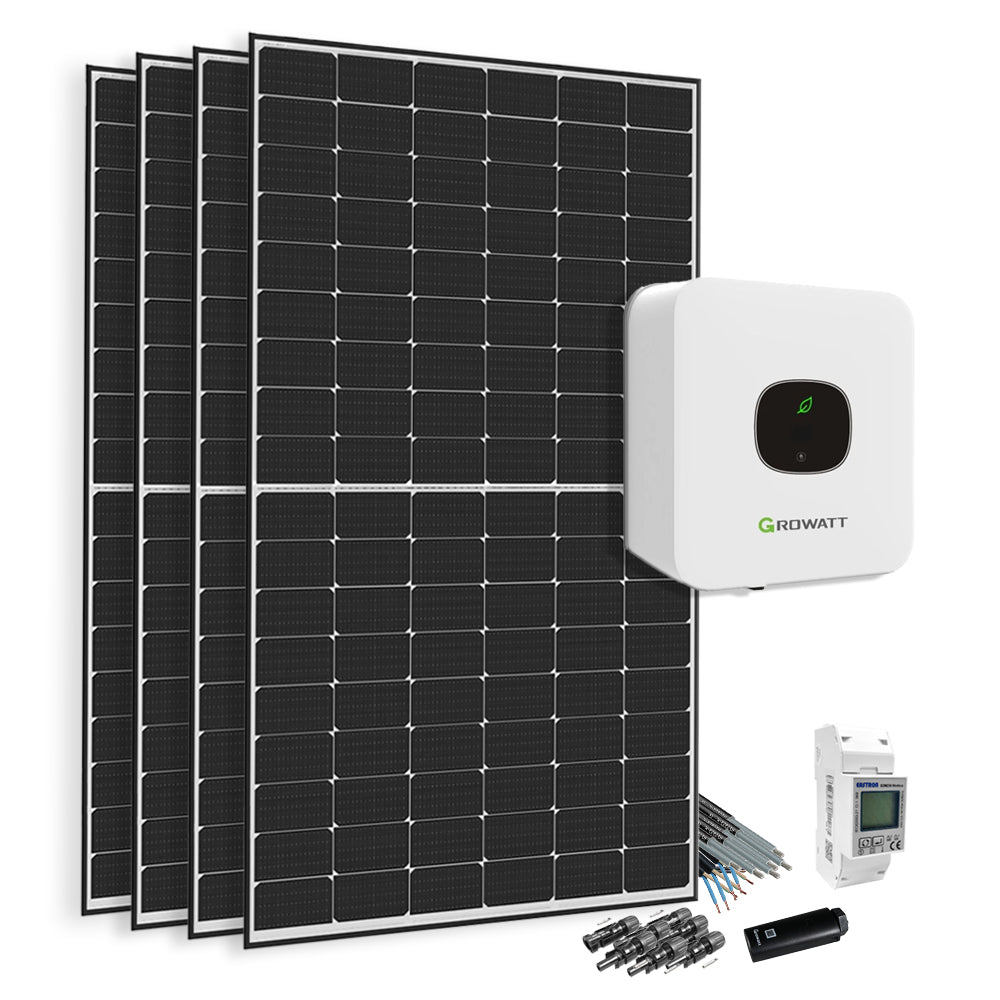 1800W Balkonkraftwerk mit Growatt MIC-1500 TL-X WiFi und 450W Luxen Solar