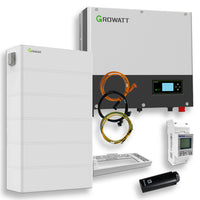 Growatt Nachrüstsatz 12,8kWh für bestehende PV Anlagen 3-phasig SPA 5000 Hybrid-Inverter LiFePO4-Speicher