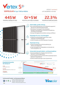 890W Balkonkraftwerk Hoymiles HMS-800W-2T 445W Trina Solar Module