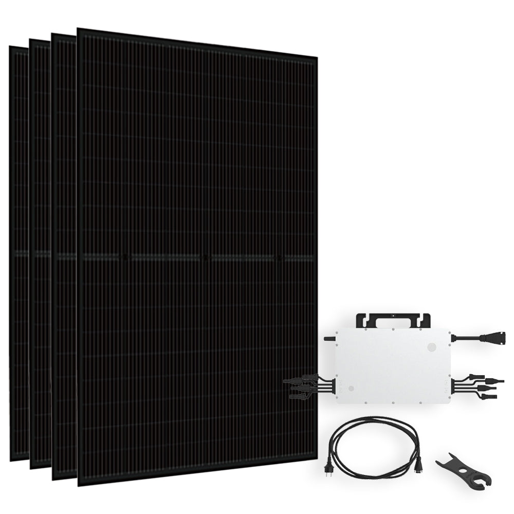 Offgridtec® Solar-Direct 1800W HMS-1600 Solaranlage Bifazial Hausnetz-Einspeisung - 15m HMS-Anschlusskabel