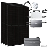 Zendure® Solar-Direct 960Wh 1800W HMS-1600-4T Solaranlage Bifazial Hausnetz-Einspeisung - 10m HMS-Anschlusskabel - DTU-Lite-S