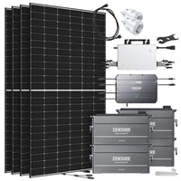 Offgridtec® Solar-Direct 3,84kWh 1920W HMS-2000-4T Solaranlage Full Black Hausnetz-Einspeisung - 10m HMS-Anschlusskabel - DTU-Lite-S