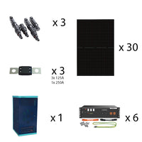 Offgridtec HomePremium M USV Solaranlage 13500 Wp US3000 21kWh 3-phasig mit Stromzähler