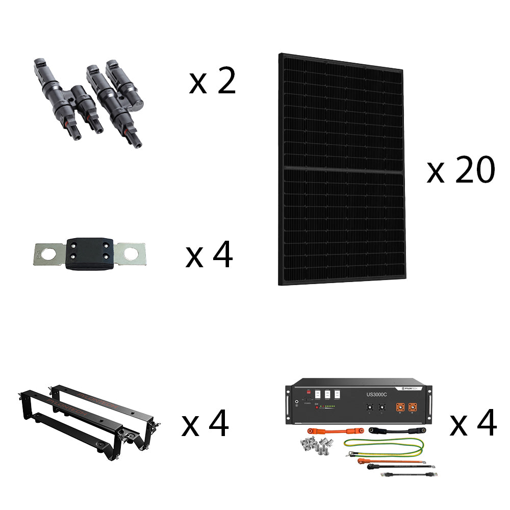 Offgridtec HomePremium S USV Solaranlage 8200Wp US3000 14kWh 3-phasig mit Stromzähler