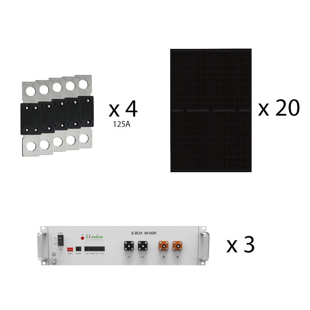 Offgridtec HomePremium S USV Solaranlage 9000Wp E-Box-48100R-C 15,4Wh 3-phasig