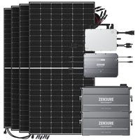 Zendure SolarFlow 1,92kWh 1920W HMS-800W-2T Balkonkraftwerk Bifazial Black Frame - 5m Anschlusskabel