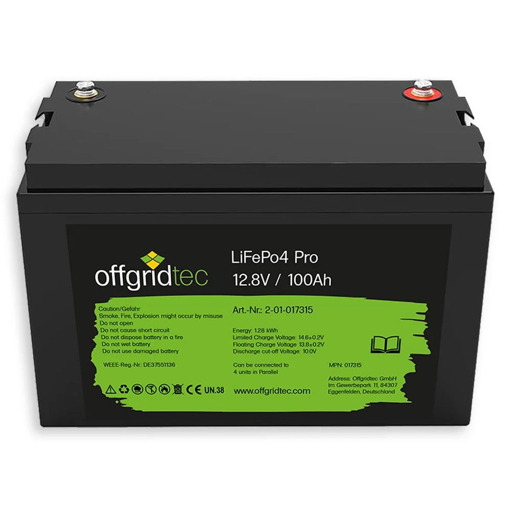 Offgridtec® Autark Pro M 200W Solaranlage - 1500W AC Leistung 100Ah LiFePO4 Akku