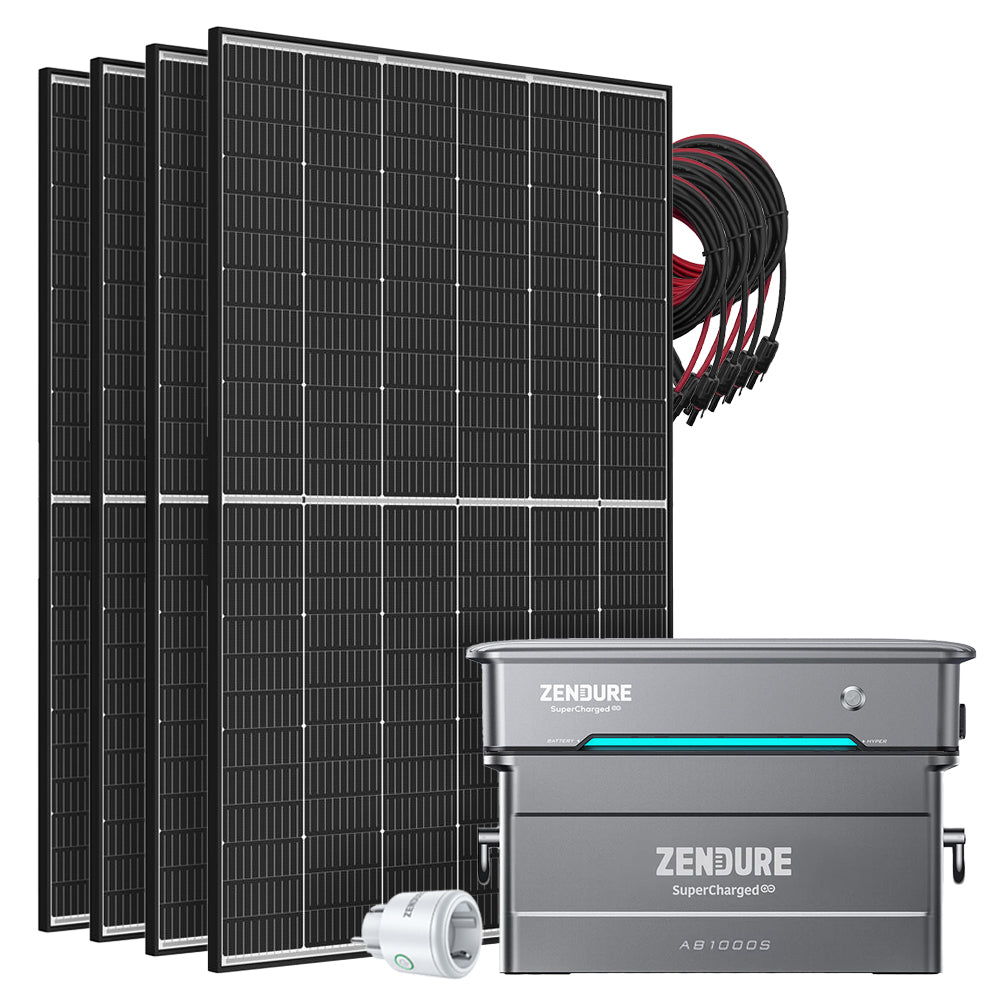 Zendure SolarFlow 960Wh 1780W Hyper 2000 Balkonkraftwerk Dual-Glas TOPCon inkl. Satellite Smart Plug