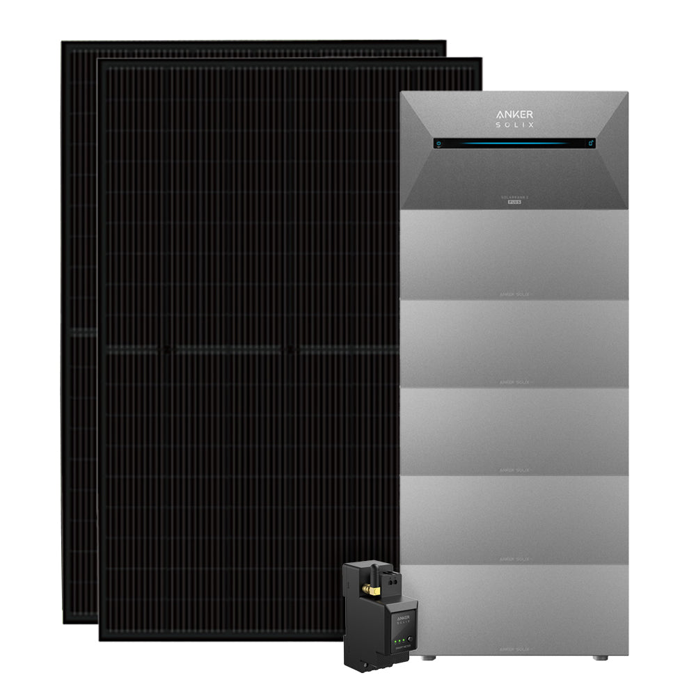 Anker 9,6kWh 900W Balkonkraftwerk inkl. Speicher SOLIX 2 E1600 PLUS & smarten Stromzähler