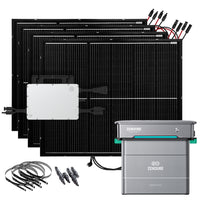 1200W Balkonkraftwerk mit ultraleichten Solarmodulen und Zendure AIO Pro Speichersystem