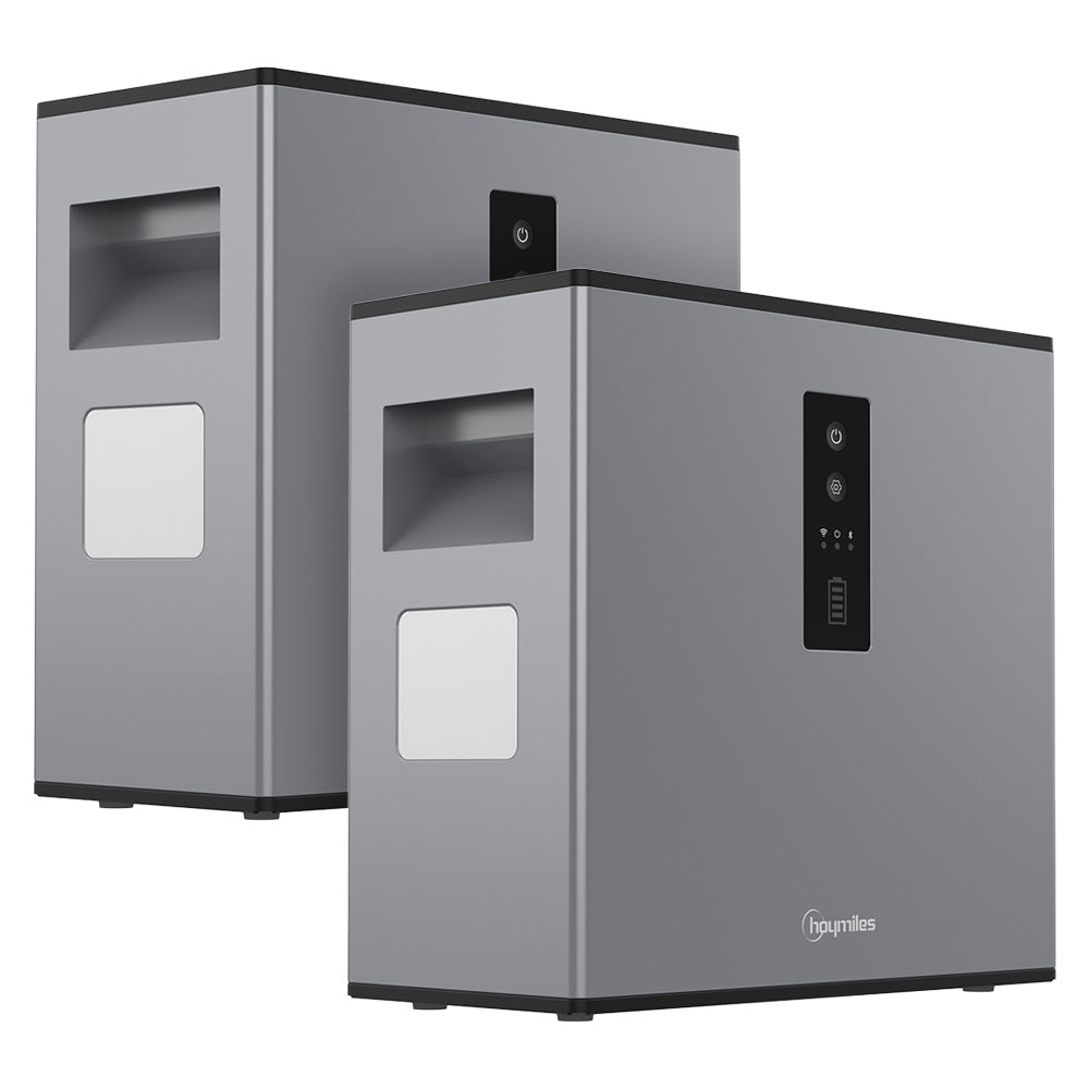 1800W Balkonkraftwerk mit 4,48kWh Hoymiles MS-A2 Speicher HMS-1600-4T