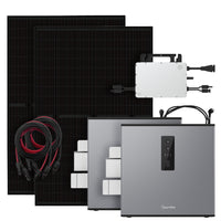 900W Balkonkraftwerk mit 4,48kWh Hoymiles MS-A2 Speicher HMS-800W-2T + Wandhalterung
