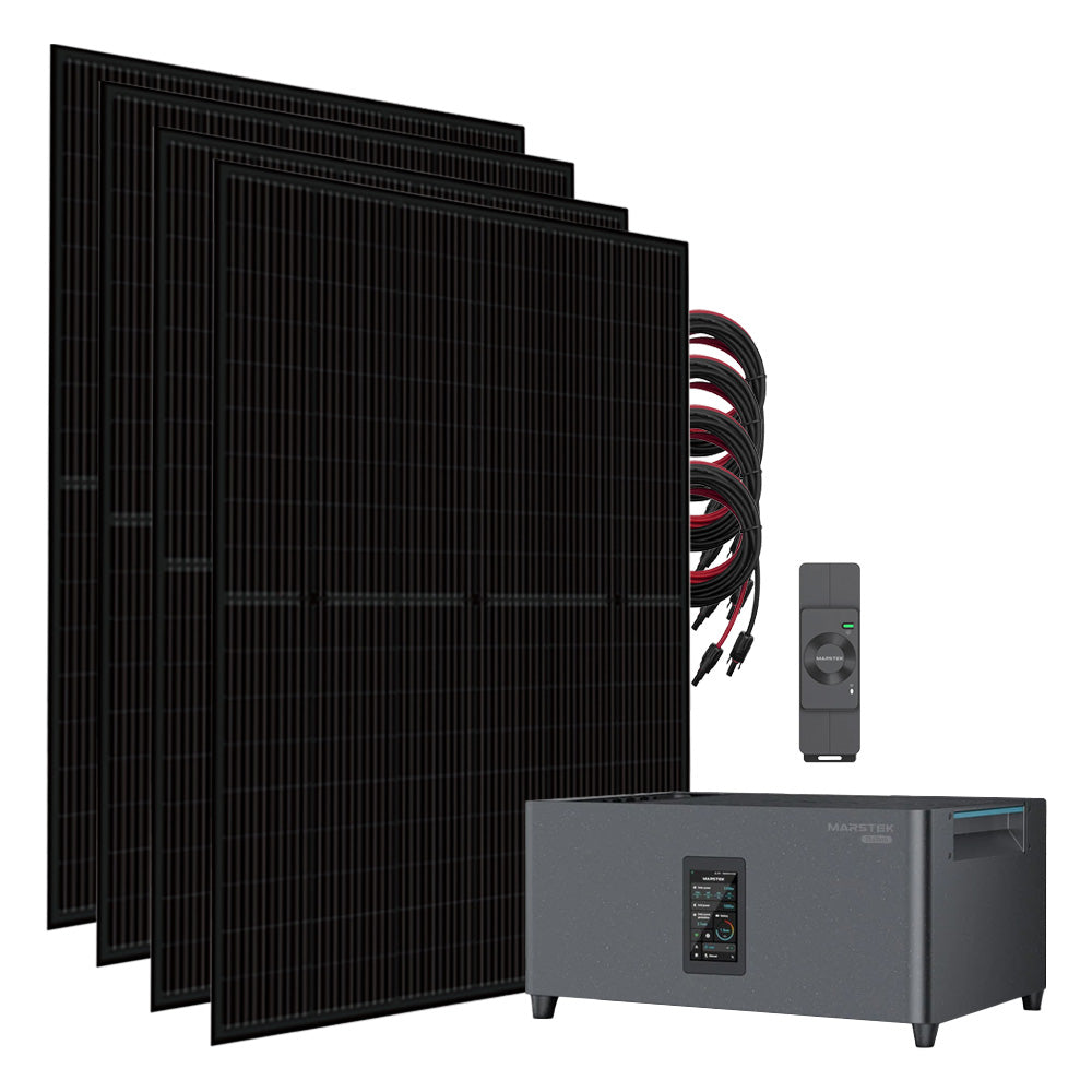 Marstek 1800W Balkonkraftwerk inkl. 2,56kWh All-in-One Speicher Jupiter-C Plus & Stromzähler