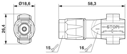 Phoenix Contact Sunclix Stecker PV-CM-S 2,5-6 (-)