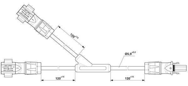 Phoenix Contact Y-Verteiler - PV-YC 6/ 1-0,12-SO3 (+/--)