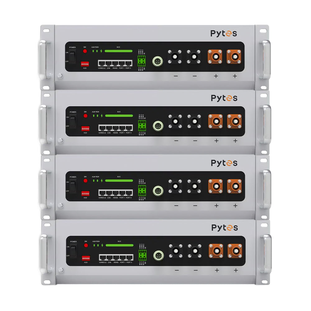 Offgridtec Backup-Kit 10,24kWh Pytes V5a Akku - Victron MultiPlus II 48/3000 Wechselrichter 3-Phasig mit Stromzähler