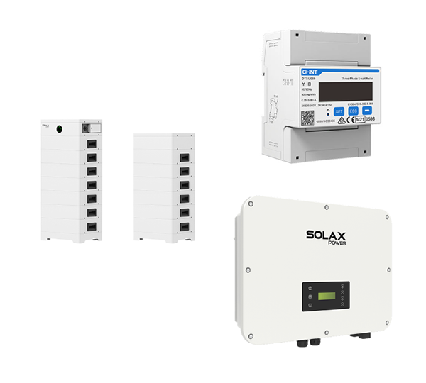 T-BAT HS 45.0 + X3-ULTRA-30K Master Box MCS0800 + Basis T-BAT-SYS-HV-S2.5 DTSU666-D Smart Meter X3-ULTRA-30K X3-EPS-Box Pocket Wifi 3.0 Pocket Wifi 3.0-P X3-EPS-Parallel Box 60kW G2 X3-Matebox Advanced, 3-phasige Umschalteinrichtung Adapter Box G2 Series