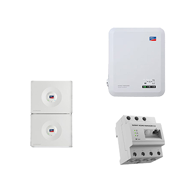 Home Storage 6.5 + Sunny Tripower SE 10.0 Home Storage 3.2 Home Manager 2.0 Sunny Tripower 10.0 SE Einschraub-Heizkörper AHIR-BI-Plus-3.5 Home Storage Base Unit Home Storage Com-Cable Set eCharger EVC22-3AC-20, 22 kW