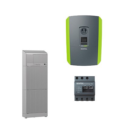 VARTA.wall 10 + Plenticore Plus 8.5 G2 SMART ENERGY METER G2 Plenticore Plus 8.5 G2 Hybrid-WR VARTA.wall Speichermodul VARTA.wall Master Unit + Sockel ENECTOR AC Wallbox, 3.7/11 kW